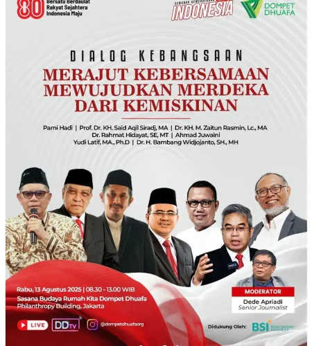 Peringati HUT RI ke-80, Dompet Dhuafa Gelar Sarasehan Tokoh Bangsa